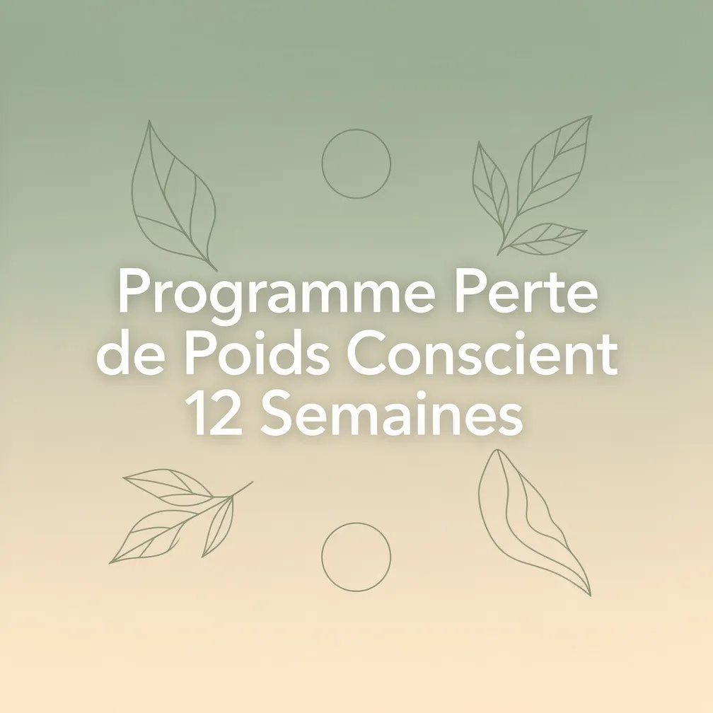 Programme Perte de Poids Conscient 12 Semaines
